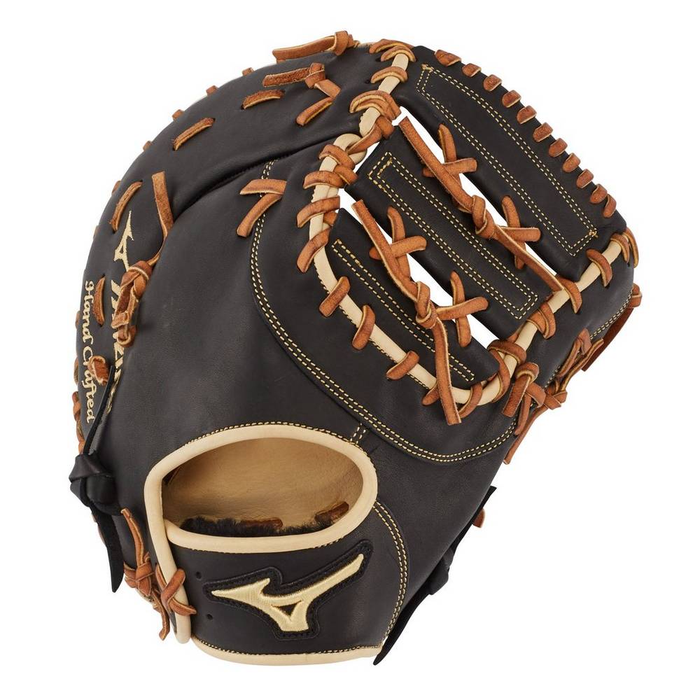 Mizuno Pro Select First Base 12.5" - Erkek Catchers Mitt - Siyah Türkiye (SQRMXA-817)